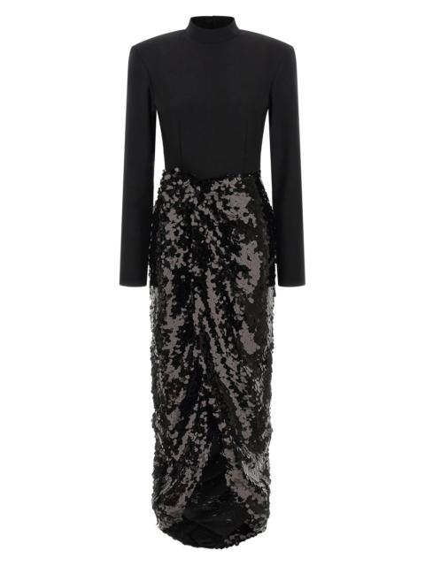 ROTATE 'Knotted Midi' dress