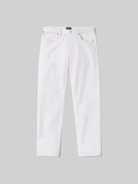 Citizens of Humanity Elijah Relaxed Straight Linen White