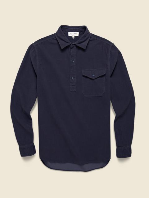 ALEX MILL Popover Cord Shirt - Navy