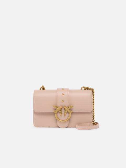 PINKO SMALL SHOULDER BAG LOVE BAG ONE SIMPLY IN LEATHER