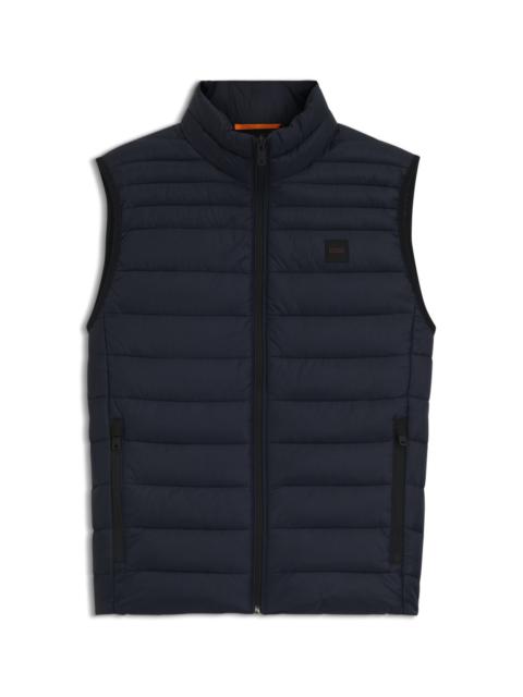 BOSS PACKABLE DOWN GILET IN WATER-REPELLENT FABRIC