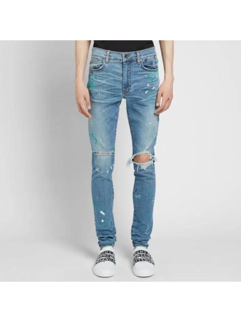 AMIRI Amiri - Paint Splatter Artist Broken Denim Jean