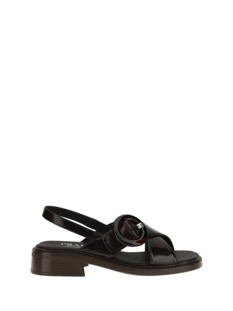 Prada Women Leather Sandals
