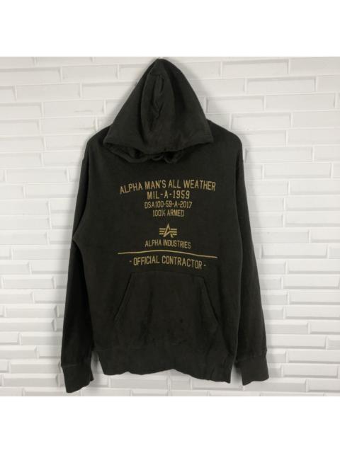 Other Designers Vintage - ALPHA INDUTRIES SWEATSHIRT HOODIE