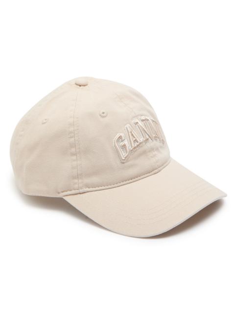 Ganni Logo-embroidered Canvas cap