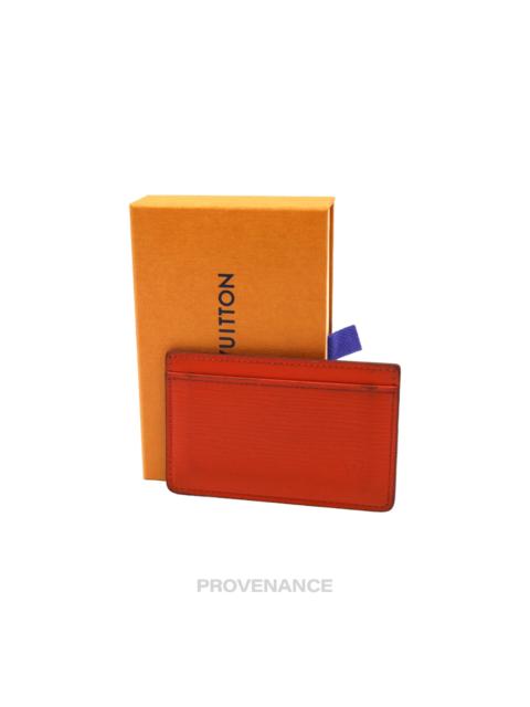 Louis Vuitton Louis Vuitton Card Holder Wallet - Orange Epi Leather