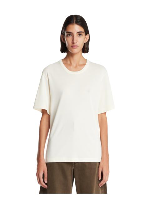 White Relaxed Cotton T-Shirt