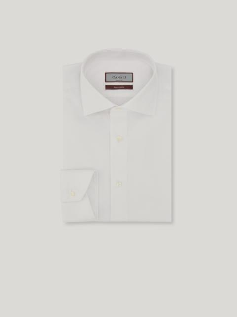 Canali IMPECCABILE REGULAR FIT SHIRT IN WHITE COTTON