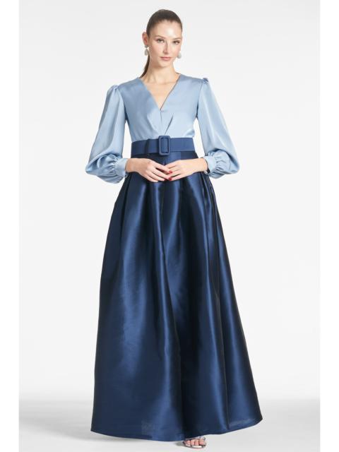 SACHIN & BABI Zoe Gown - Slate/Navy