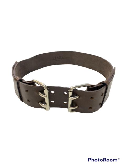 Other Designers Limi Feu - DOUBLE BUCKLES LEATHER BELT 28-36
