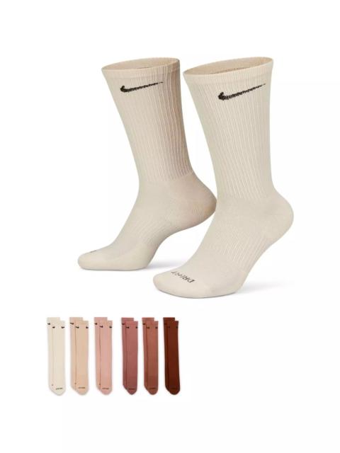 Nike Everyday Plus Cushioned Training Crew Socks (6 Pairs)-Assorted