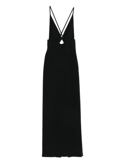 SOLACE LONDON Milly cross-back maxi dress