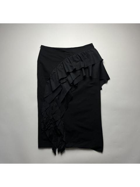 Dries Van Noten Dries Van Noten Asymmetric Ruffle Midi Skirt