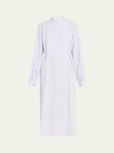 Jil Sander Multi Stripe Cotton Midi Shirtdress