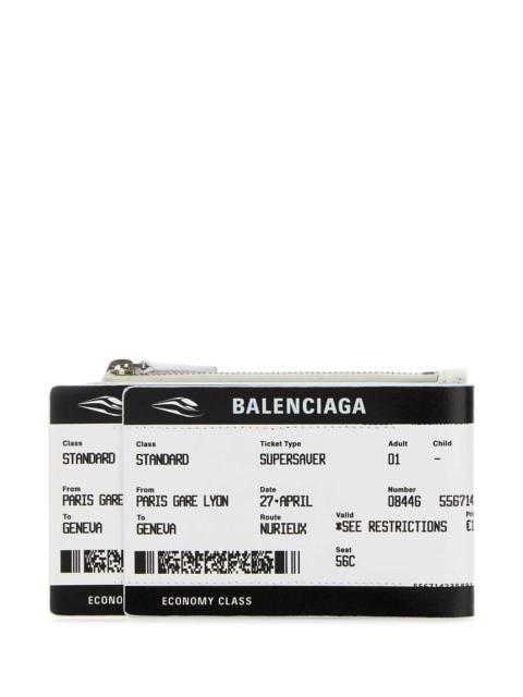 BALENCIAGA Balenciaga Men Printed Canvas Carta Di Imbarco Passport Card Holder