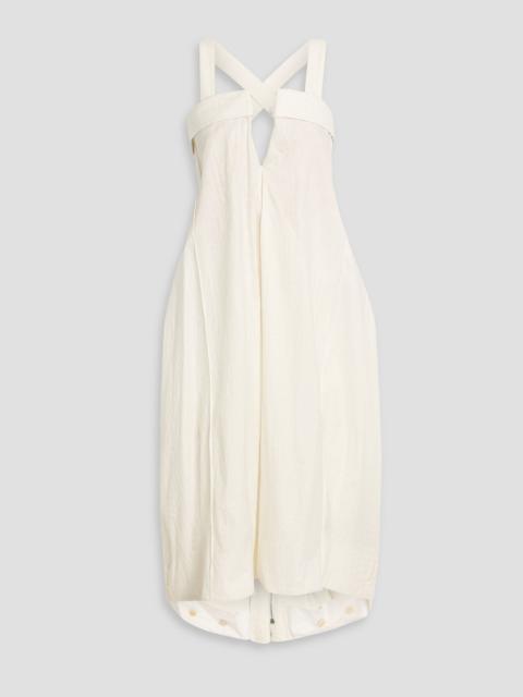 Maison Margiela Asymmetric jacquard midi dress