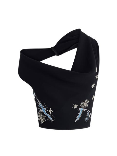 MATICEVSKI Minx Tatt Bodice Top black