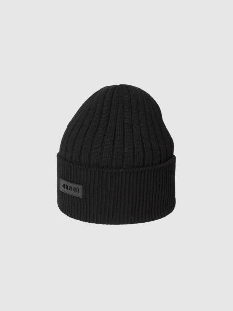 GUCCI Wool hat with logo
