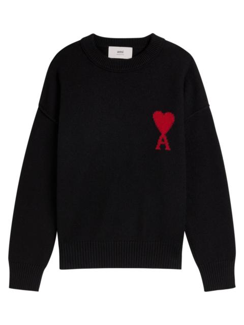 AMI Paris Ami Paris Logo-intarsia Wool Jumper