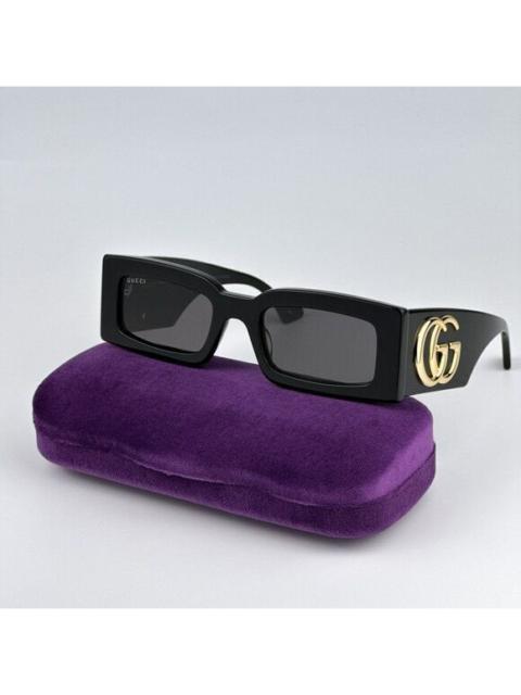 GUCCI NEW Gucci GG1425S 001 Black Grey Rectangle Unisex Sunglasses GG 1425S