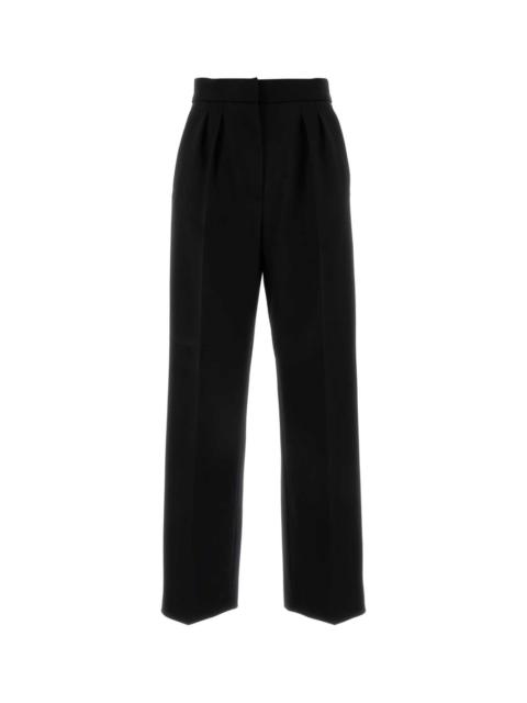 Max Mara Max Mara Women Black Stretch Wool Verbano Pant