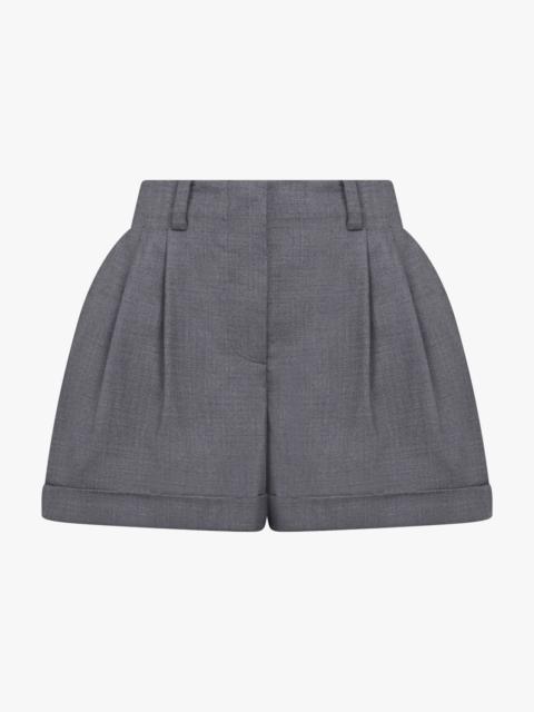 Givenchy PLEATED ELASTIC WAIST SHORTS | GREY MIX