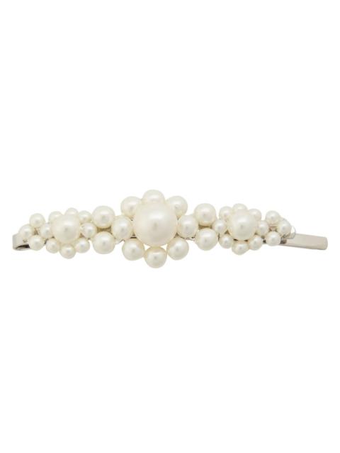Simone Rocha Simone Rocha Large Flower Faux Pearl-embellished Hair Clip