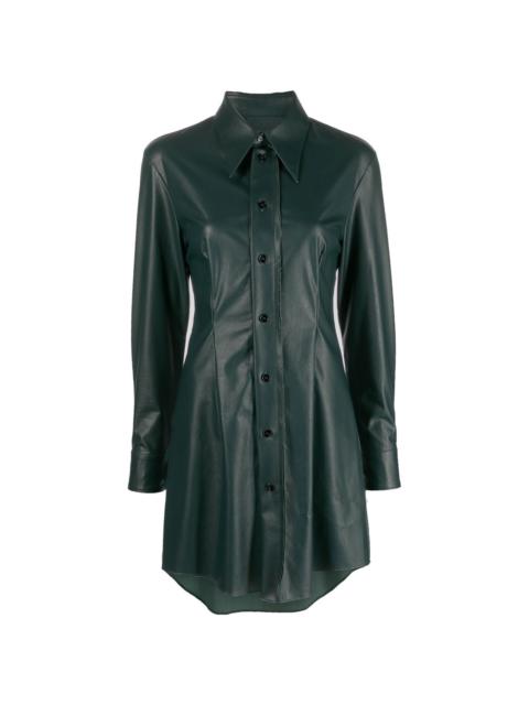 theory faux leather dress Crepe Mini - O1109602 Q2D WAY