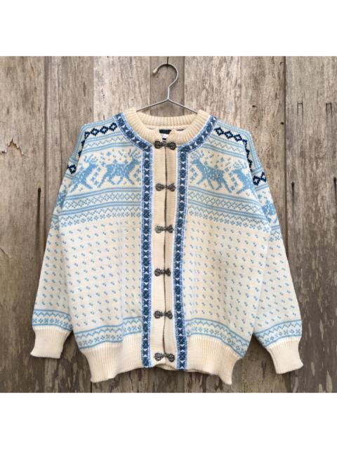 Other Designers Vintage - Vintage 80’s Dale Of Norway Wool Norwegian Knit Sweatshirt