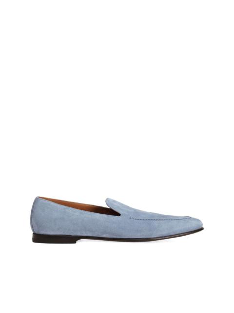 suede slip-on loafers