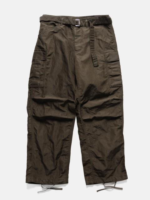 sacai Treated Nylon Twill Pants Khaki