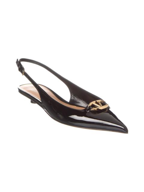 Valentino Valentino VLogo Patent Slingback Flat