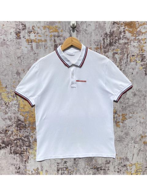 Prada Prada SJJ887 Mens Polo Shirt Striped Prada Luxury Brand