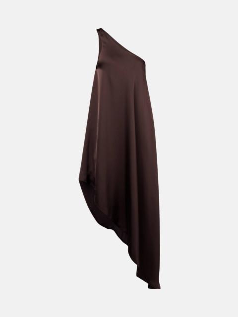NORMA KAMALI One-shoulder satin midi dress