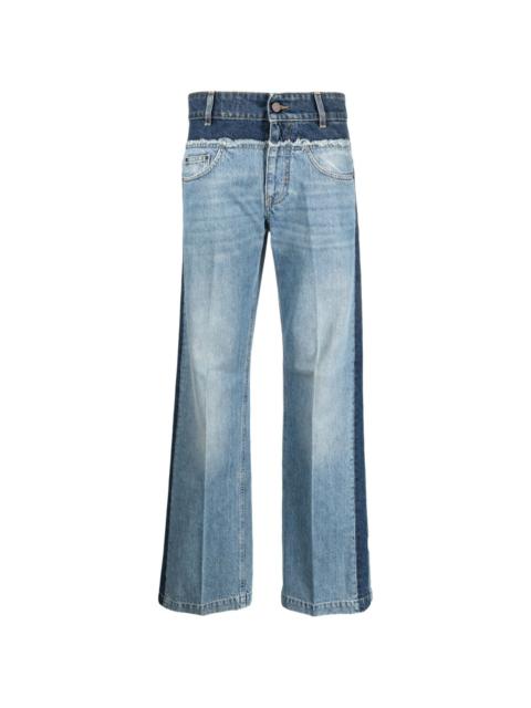 Stella McCartney panelled straight-leg jeans