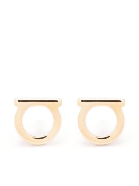 FERRAGAMO Ferragamo Women Gold-Colored Gancini Earrings In Brass Woman