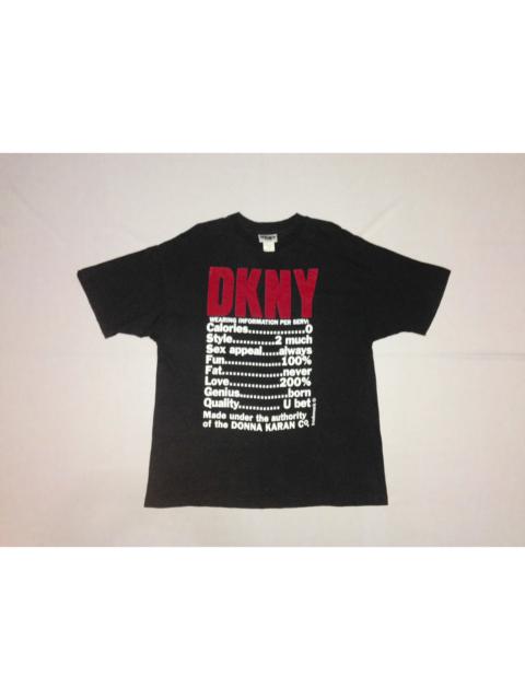 Other Designers SINGLE STITCH DKNY jeans donna karan Large Black t shirt