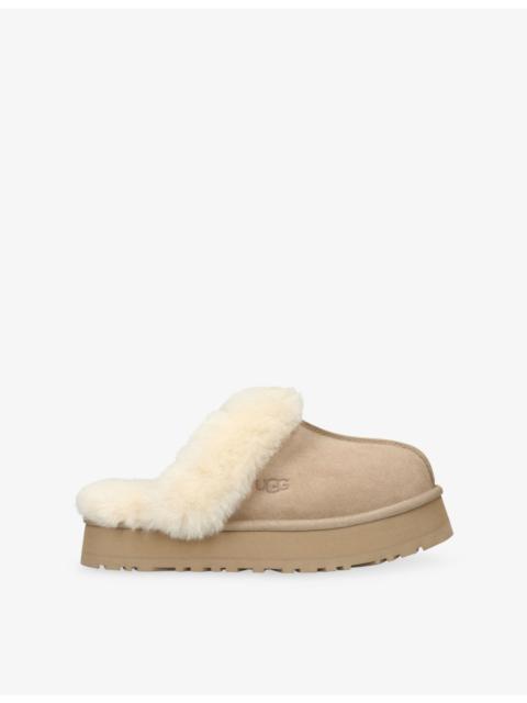 UGG Disquette Shearling-Lined Suede Slippers