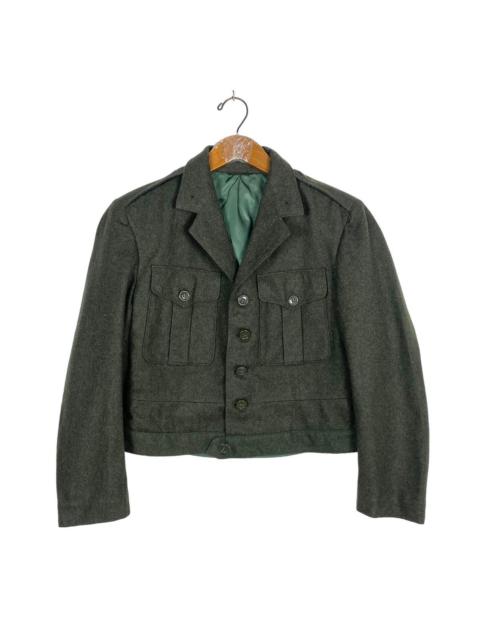 Other Designers Rare‼️ Vintage Army Military Wool Coat