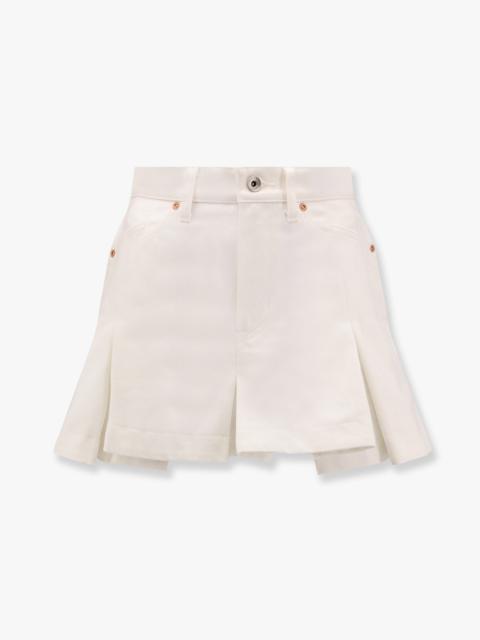 sacai Sacai Cotton Shorts With Folds