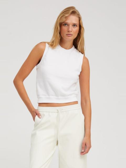 SPRWMN WHITE SHRUNKEN VEST