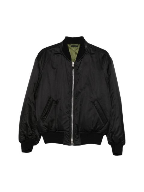 TOM FORD Silk satin bomber jacket