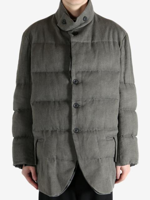Yohji Yamamoto YOHJI YAMAMOTO POUR HOMME - Men  Horizontal Padded Stand Jacket