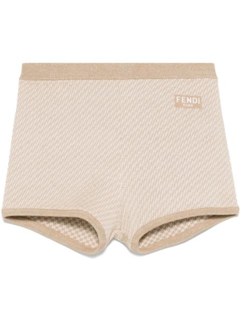 Fendi Women Ff Wool Shorts