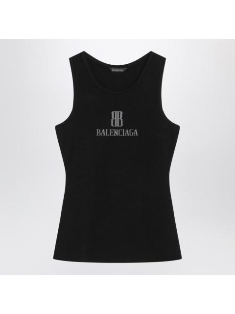 BALENCIAGA Balenciaga Black Nano Bb Tank Top Women