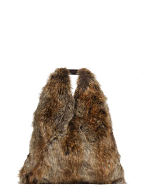 MM6 Maison Margiela CLASSIC JAPANESE HANDBAG / CURDS &amp; WHEY/TOBACCO BRW/BLK