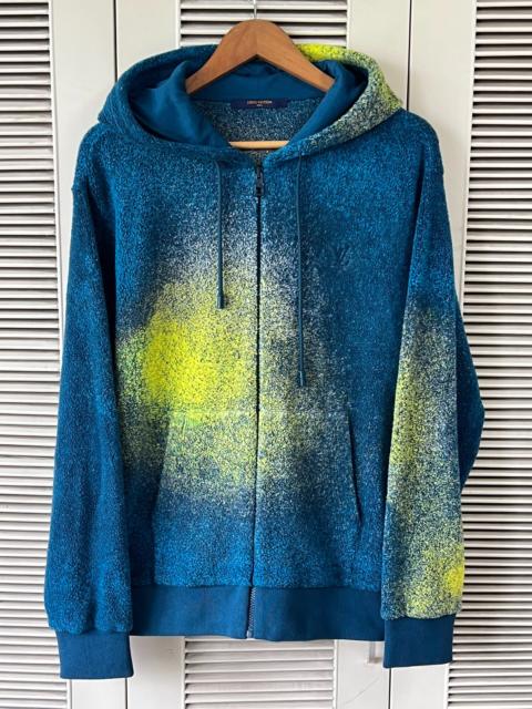 Louis Vuitton Louis Vuitton Hooded Gradient Tie-Dye Zip Tie Hoodie