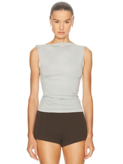 ST. AGNI Cupro Jersey Top