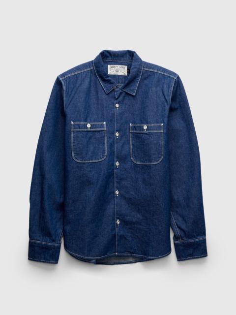 FREENOTE CLOTH Dayton Workshirt in Blue Denim