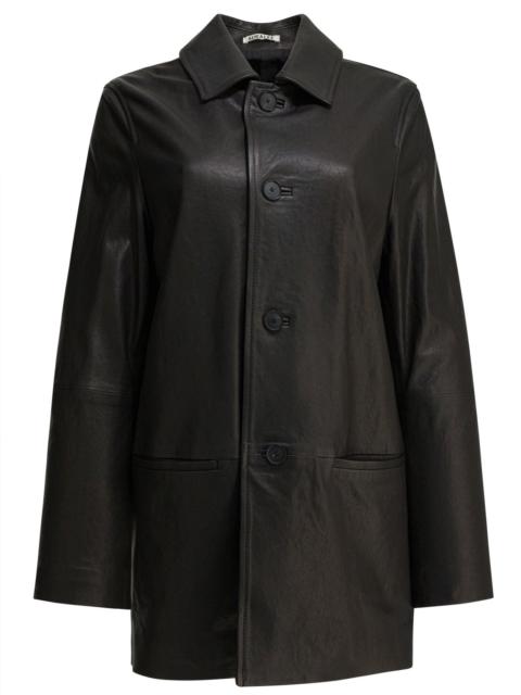 AURALEE Auralee Leather Jacket